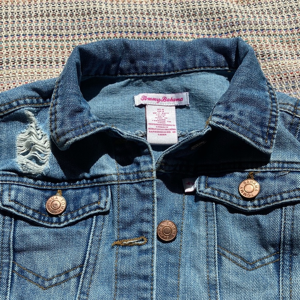 Tommy Bahama jean jacket size 8